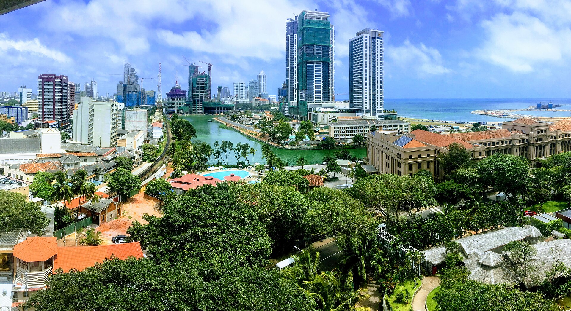 Travel photo: Colombo skyline from the Hilton